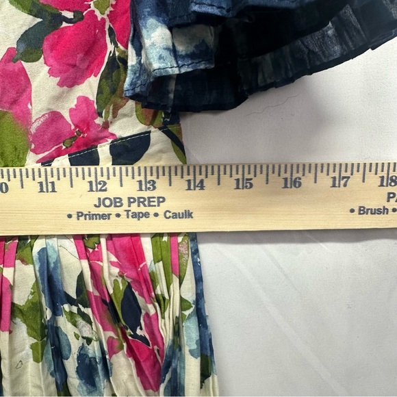 MISA Los Angeles Floral Off Shoulder Dress Pink Blue Small Made USA Revolve - Picture 8 of 9